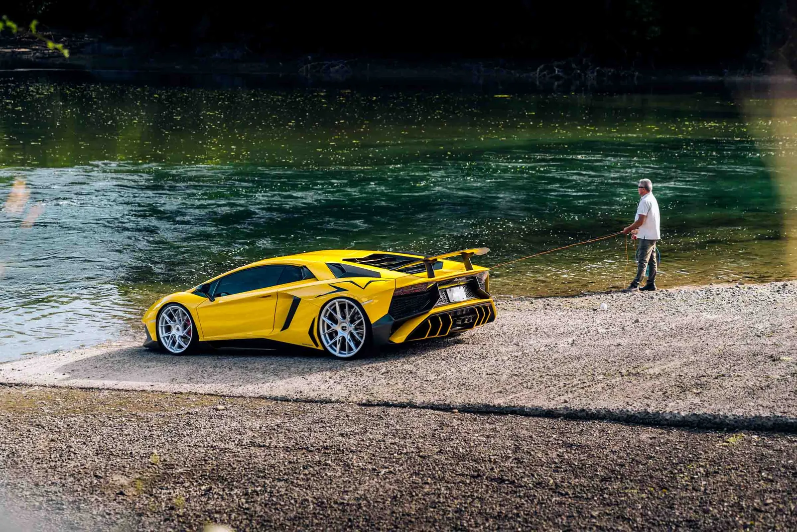 Lamborghini Aventador SVJ with Blaque Diamond F18 wheels