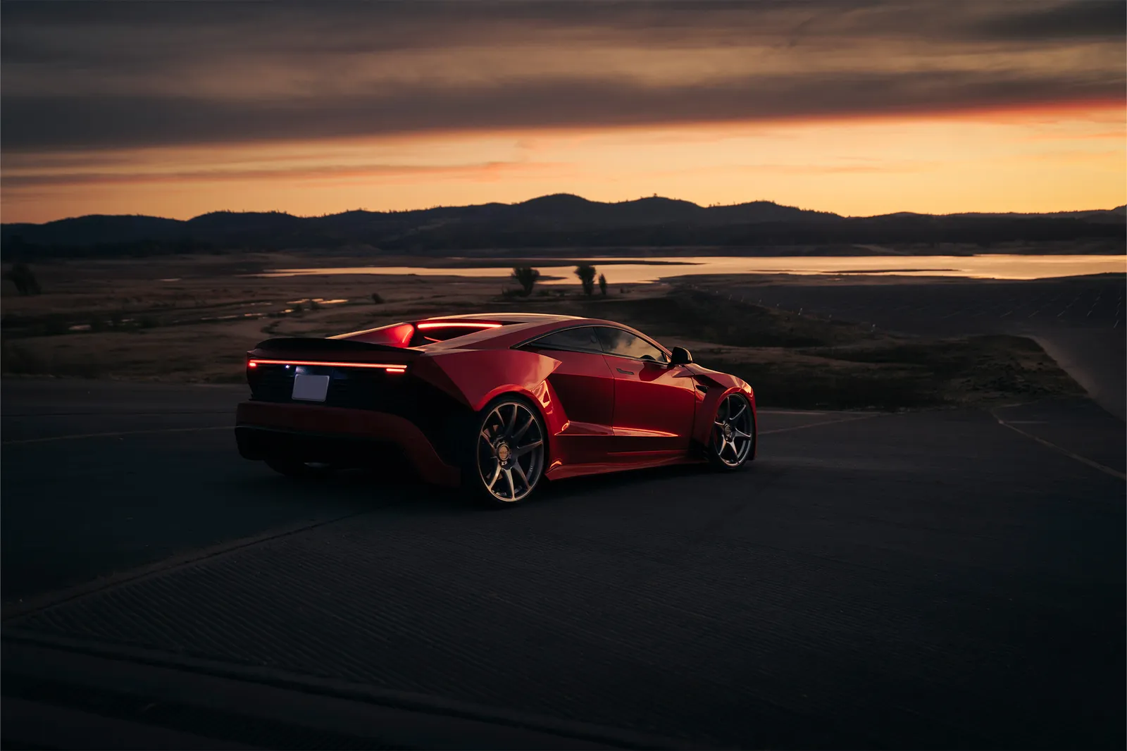 Tesla Roadster Second Generation with Kansei Tandem wheels