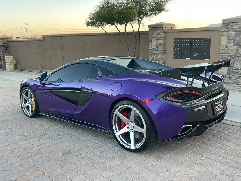 McLaren 570S Spider with Variant Sena wheels