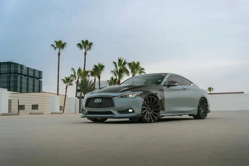 Infiniti Q60 with Blaque Diamond BD40 wheels