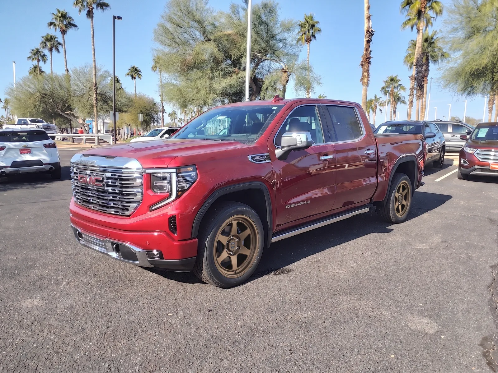 GMC Sierra 1500 with TREX Off-Road T200 wheels in Bronze
