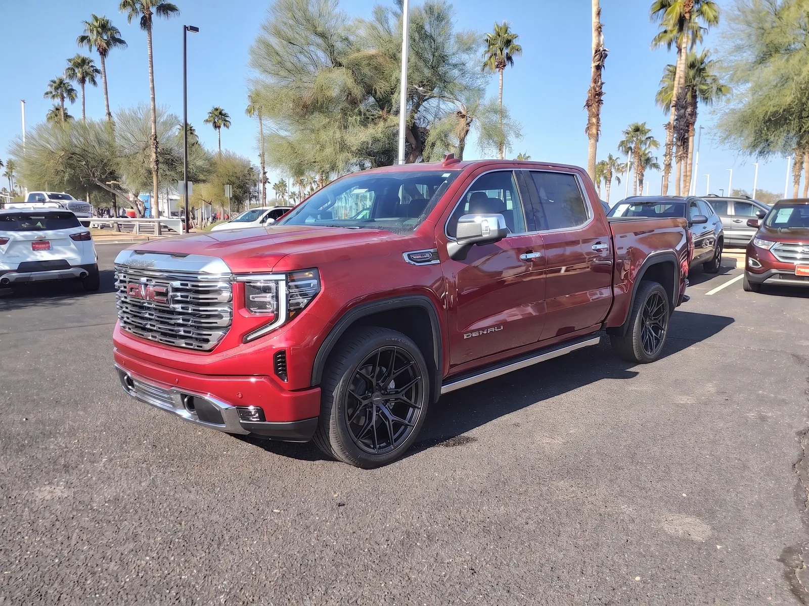 GMC Sierra 1500 with Vossen HF6-4 wheels in Satin Black