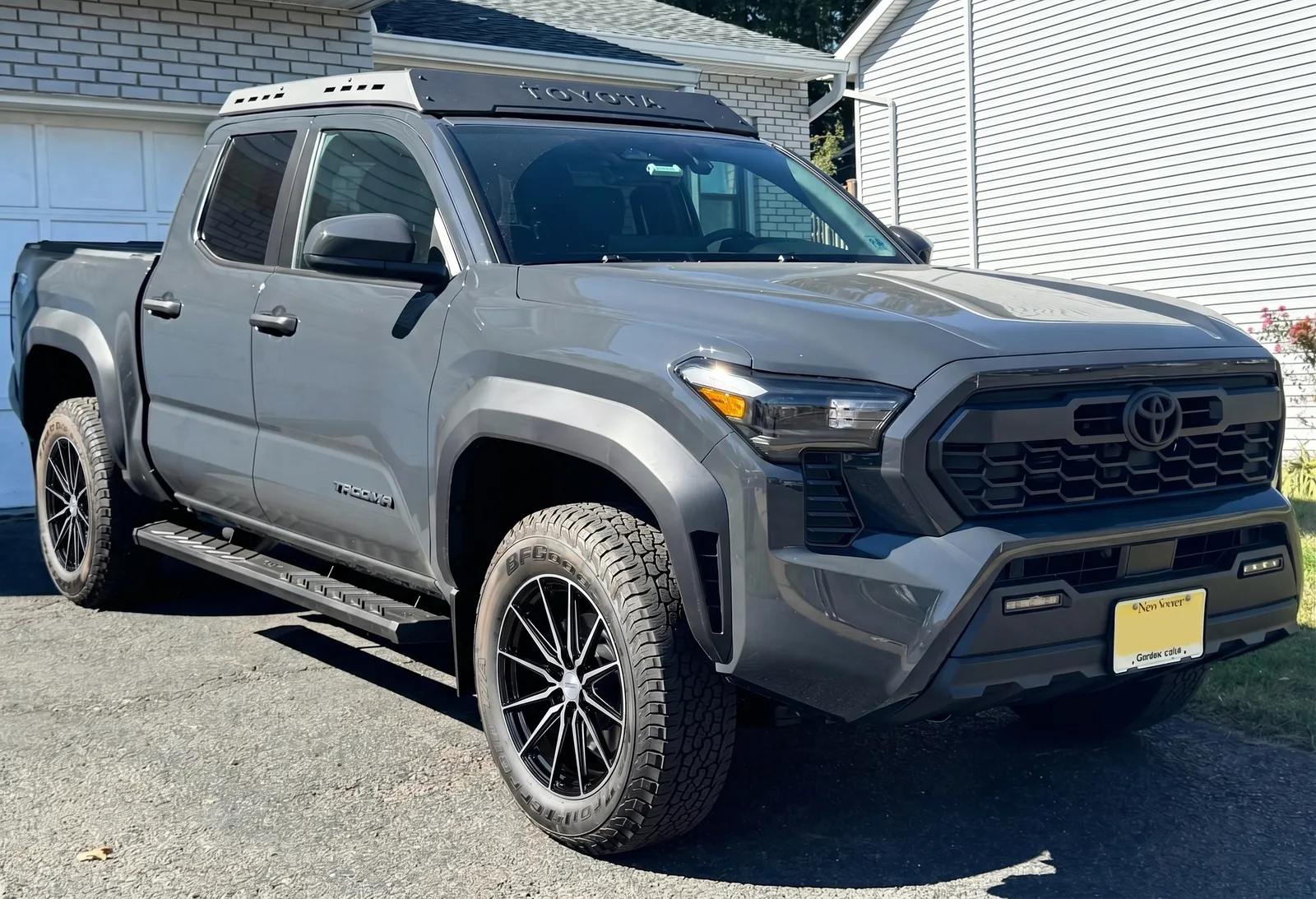 Toyota Tacoma with Vossen HF6-1 wheels in Brushed Matte Black