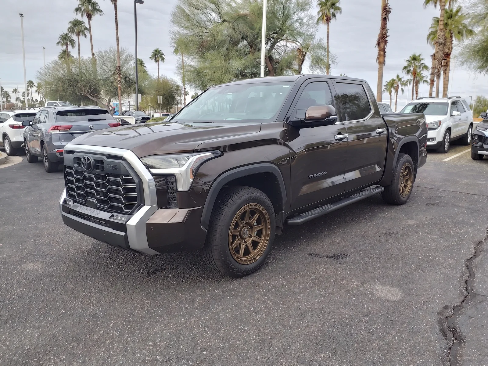 Toyota Tundra with TREX Off-Road T300 wheels in Bronze