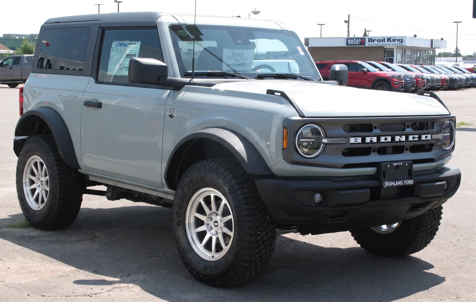 Ford Bronco on aftermarket wheels
