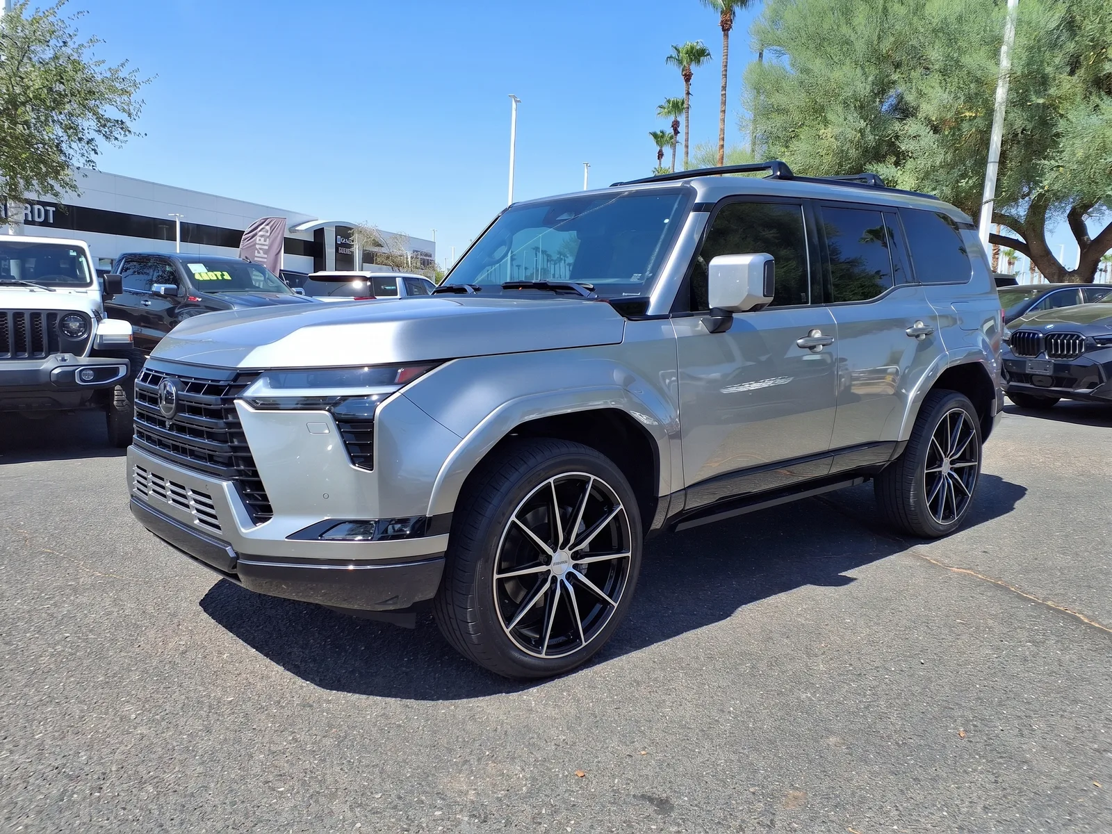 Lexus GX with Vossen HF6-1 wheels in Brushed Matte Black