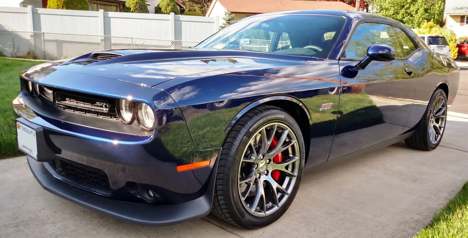 Dodge Challenger with Forgestar F14 wheels in Gloss Anthracite
