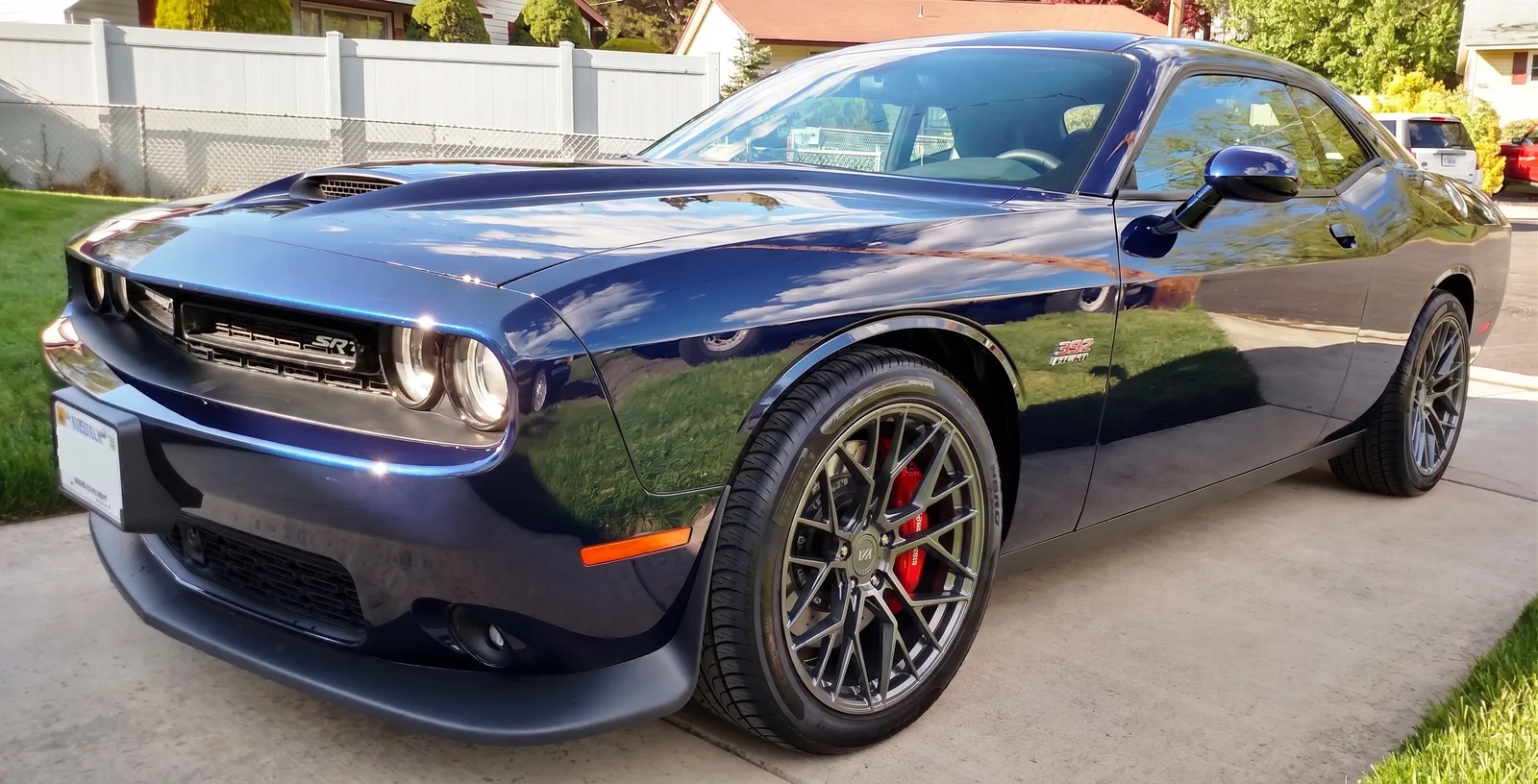Dodge Challenger with Variant Radon wheels in Brushed Titanium