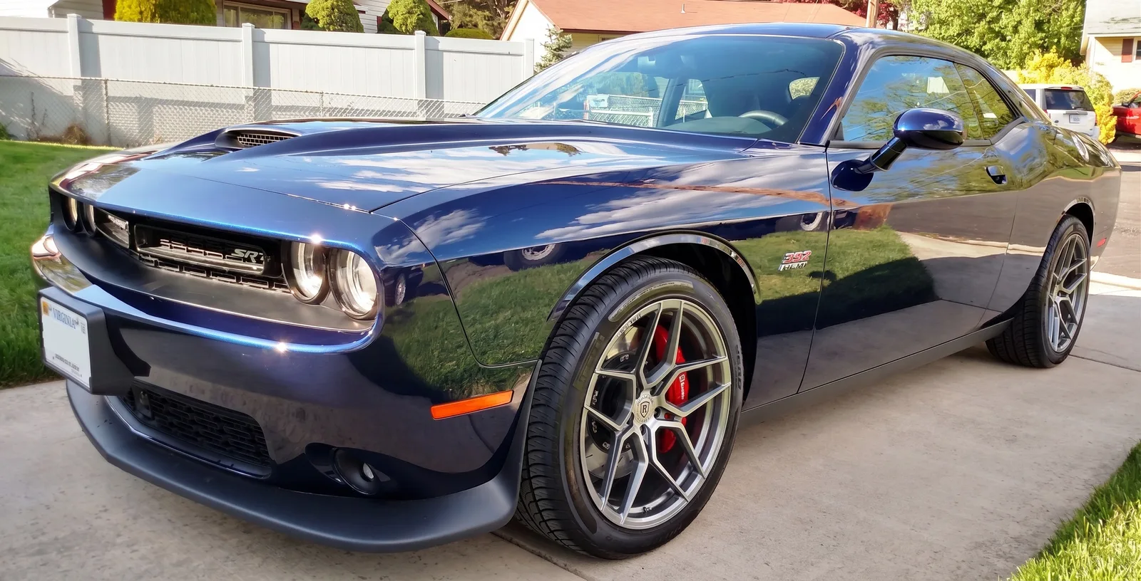 Dodge Challenger with Rohana RFX11 wheels in Brushed Titanium