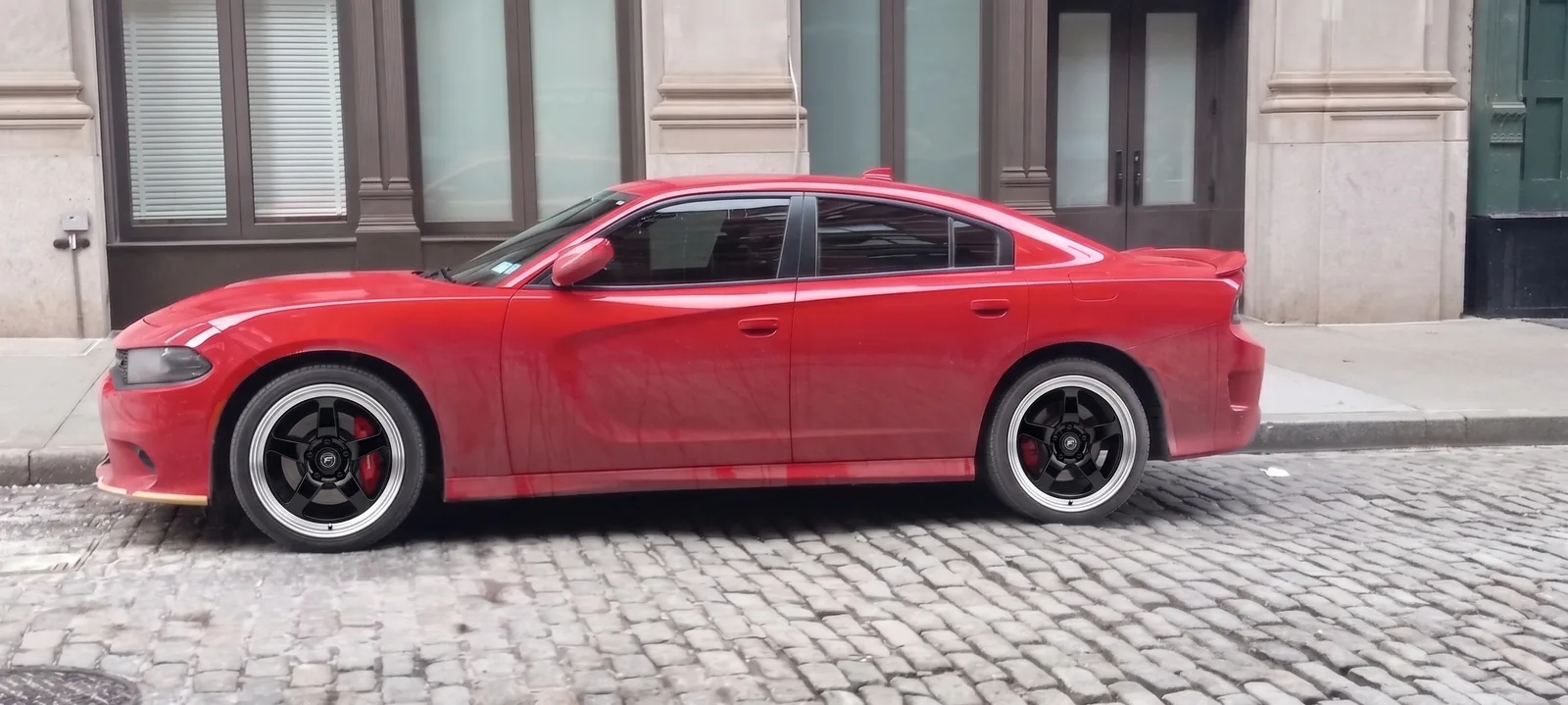 Dodge Charger on aftermarket wheels