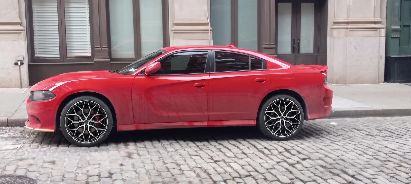 Dodge Charger with Vossen HF-2 wheels in Brushed Gloss Black