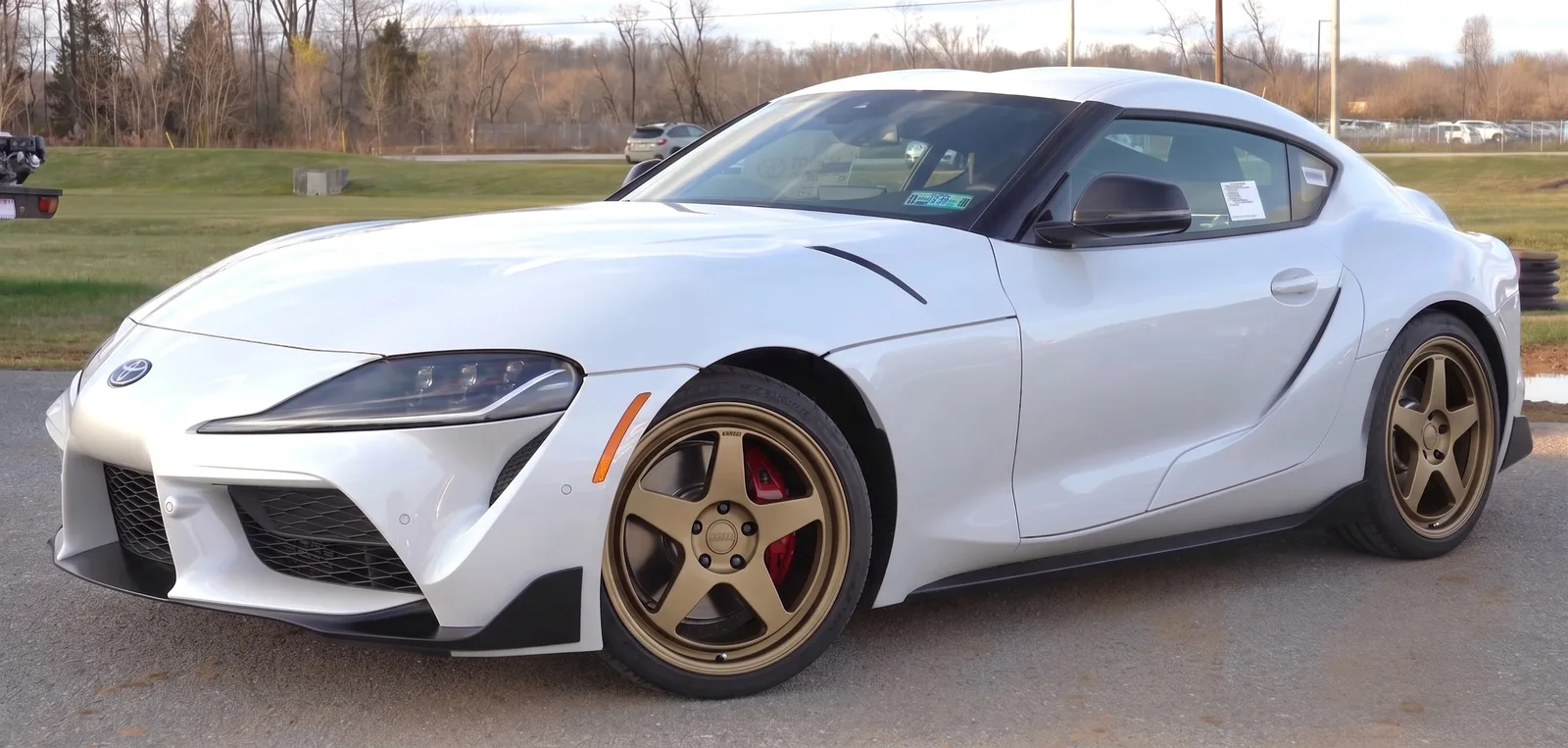 Toyota GR Supra with Kansei KNP wheels in Bronze