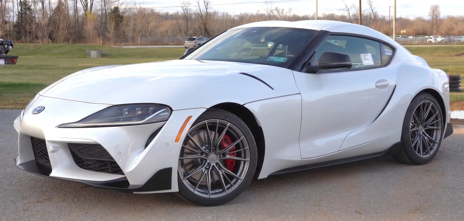 Toyota GR Supra with Variant Rian wheels in Satin Gunmetal