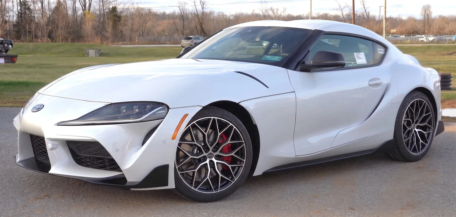 Toyota GR Supra with Vossen HF-2 wheels in Brushed Gloss Black