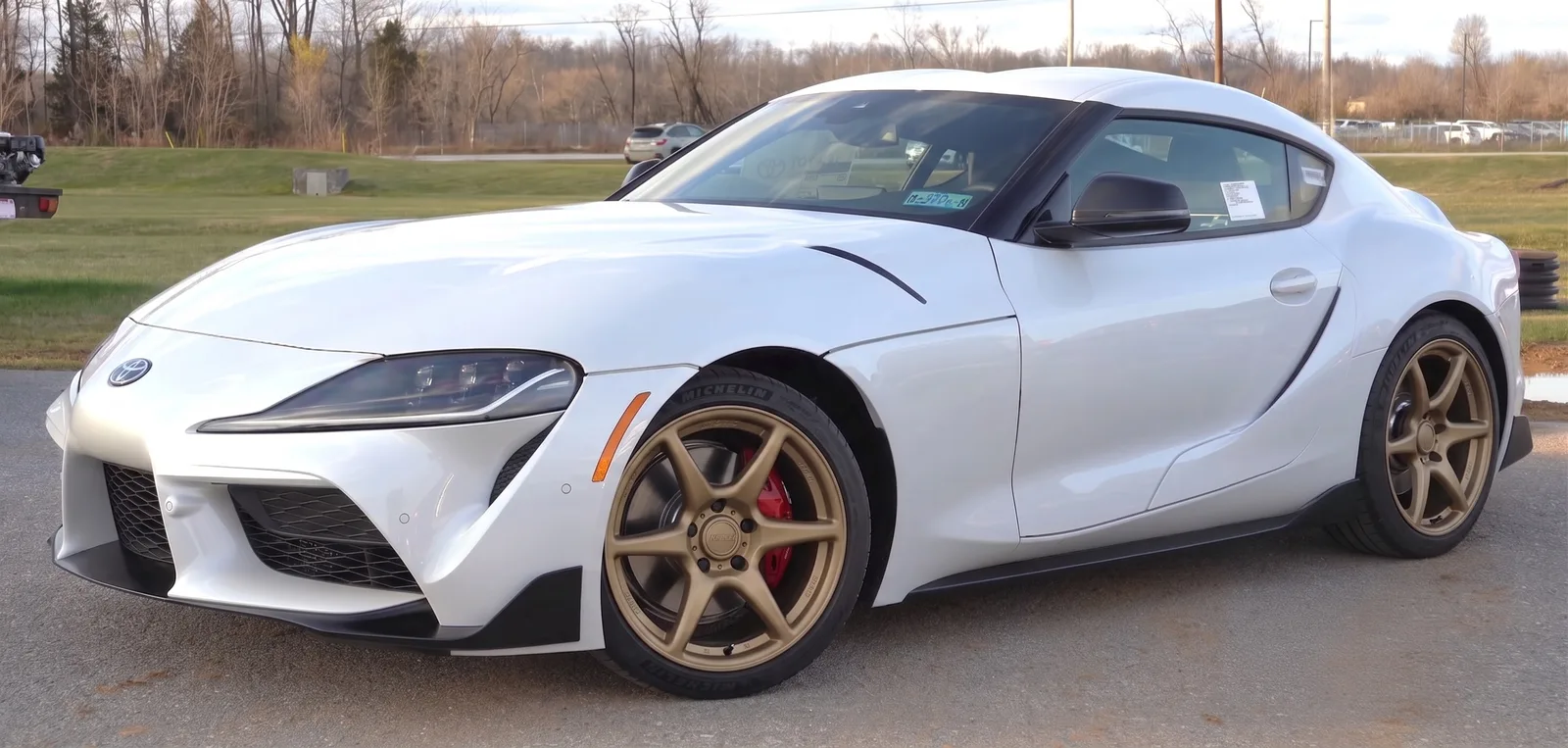 Toyota GR Supra with Kansei Tandem wheels in Bronze