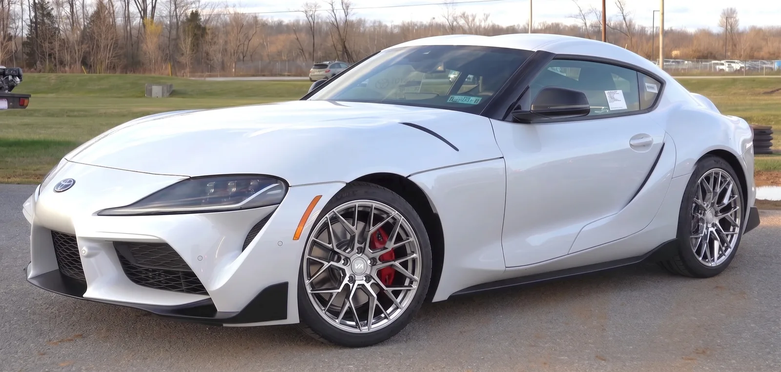 Toyota GR Supra with Variant Radon wheels in Brushed Titanium
