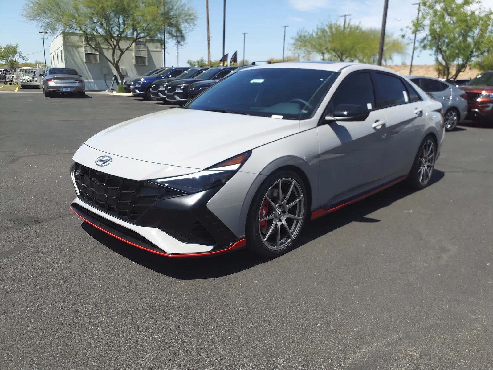 Hyundai Elantra N with Forgestar CF10 wheels in Gloss Anthracite