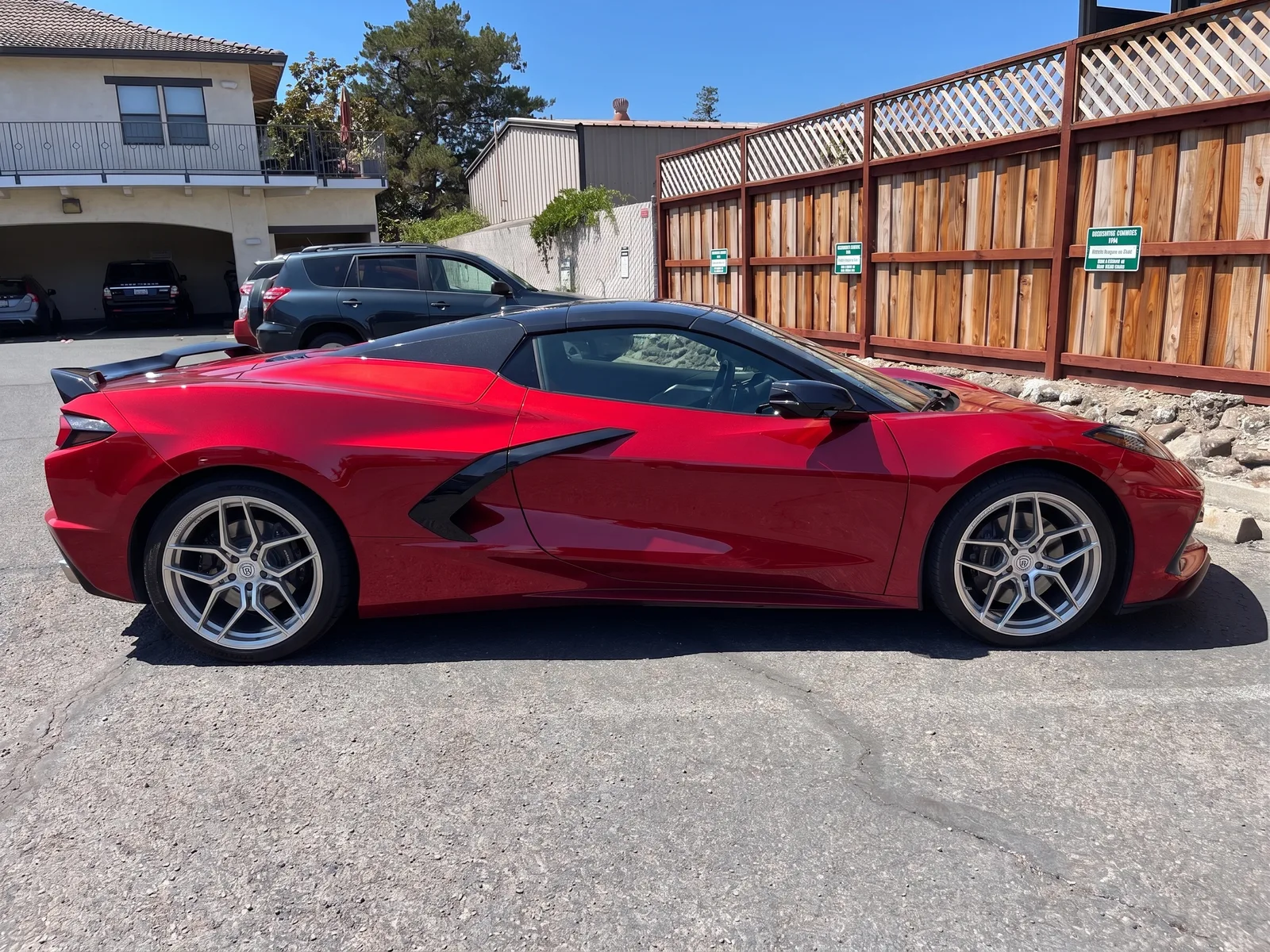 Chevrolet Corvette with Rohana RFX11 wheels in Brushed Titanium