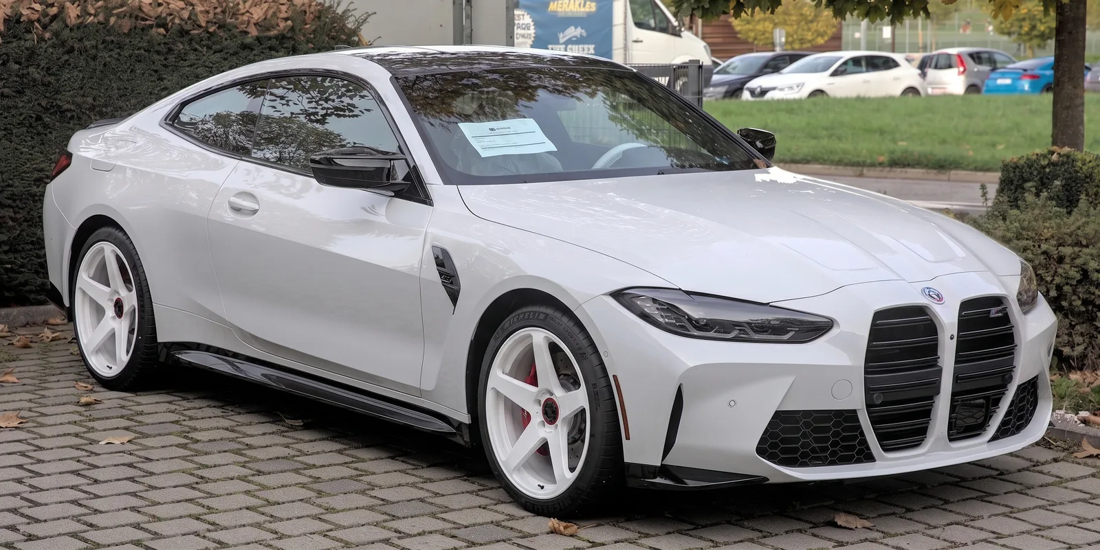 BMW M4 with Vossen GEN-01 wheels in Miami White