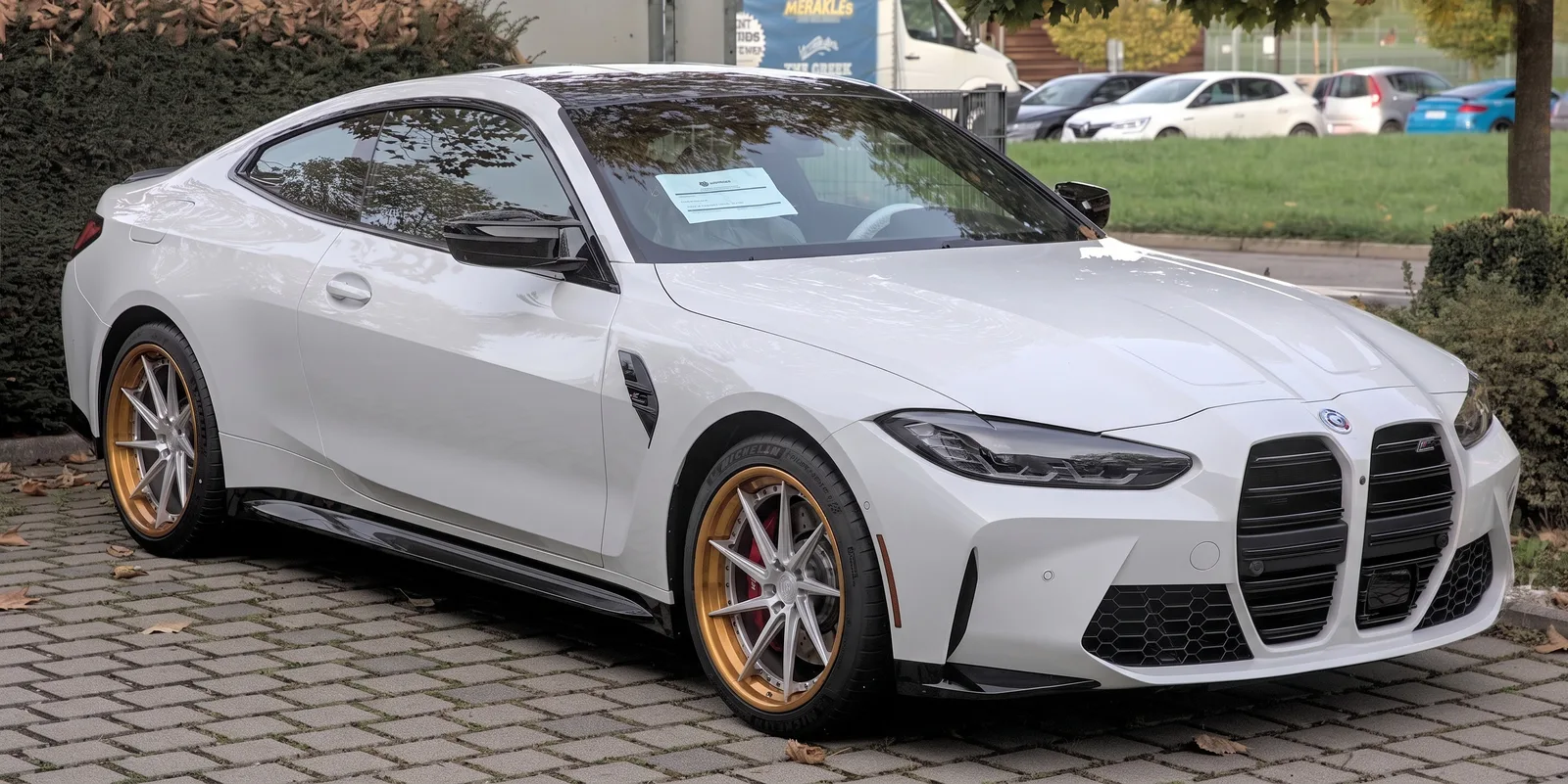 BMW M4 with Rohana RFG1 wheels in Silver And Bronze