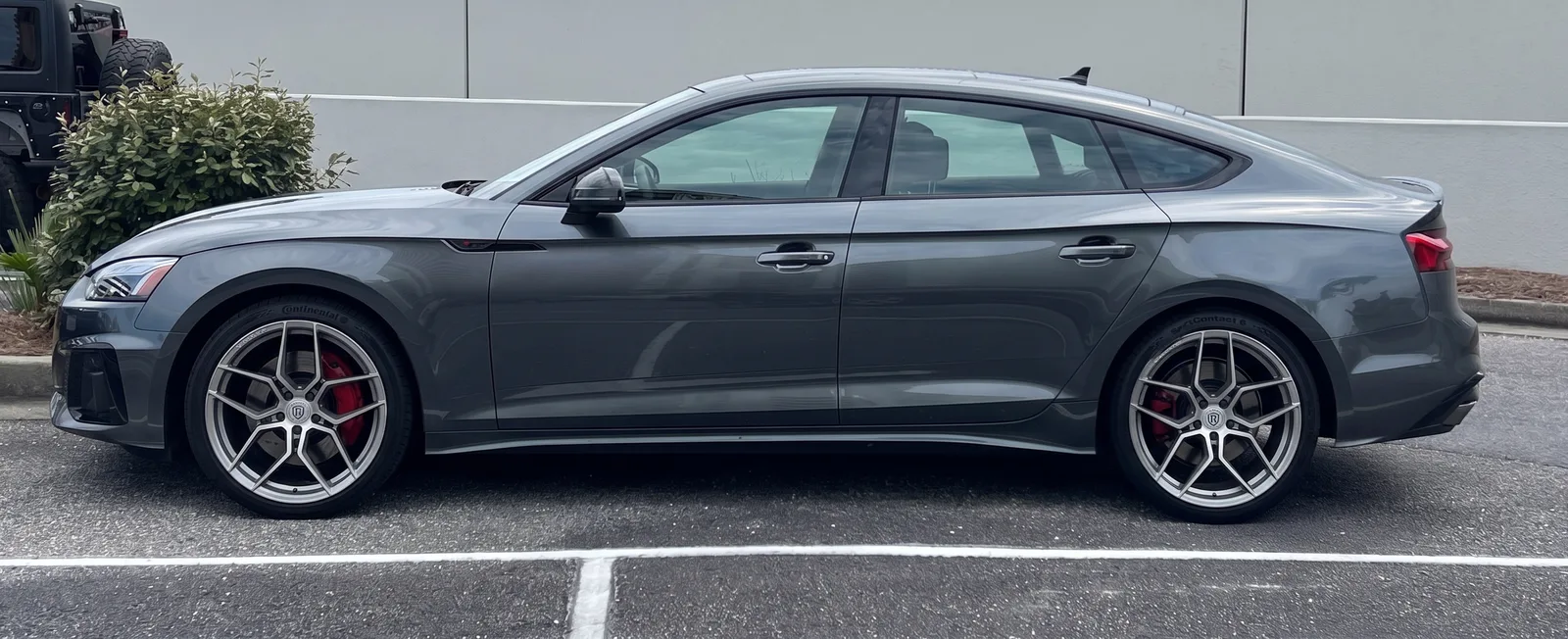 Audi A5 with Rohana RFX11 wheels in Brushed Titanium