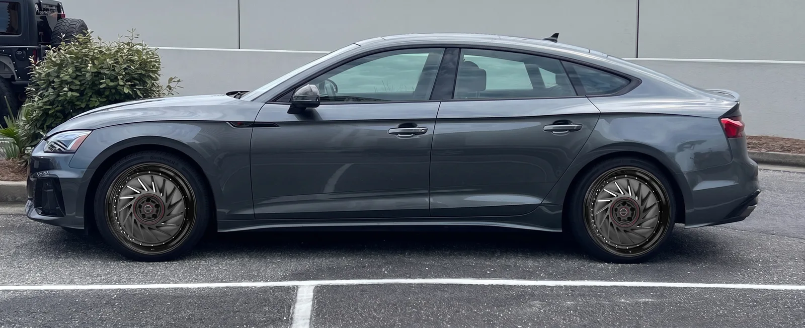 Audi A5 with MV Forged GR2-V1 wheels in Black