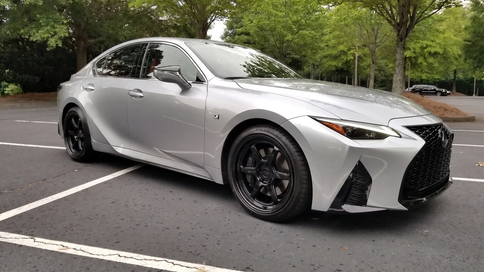 Lexus IS with Kansei Roku wheels in Black