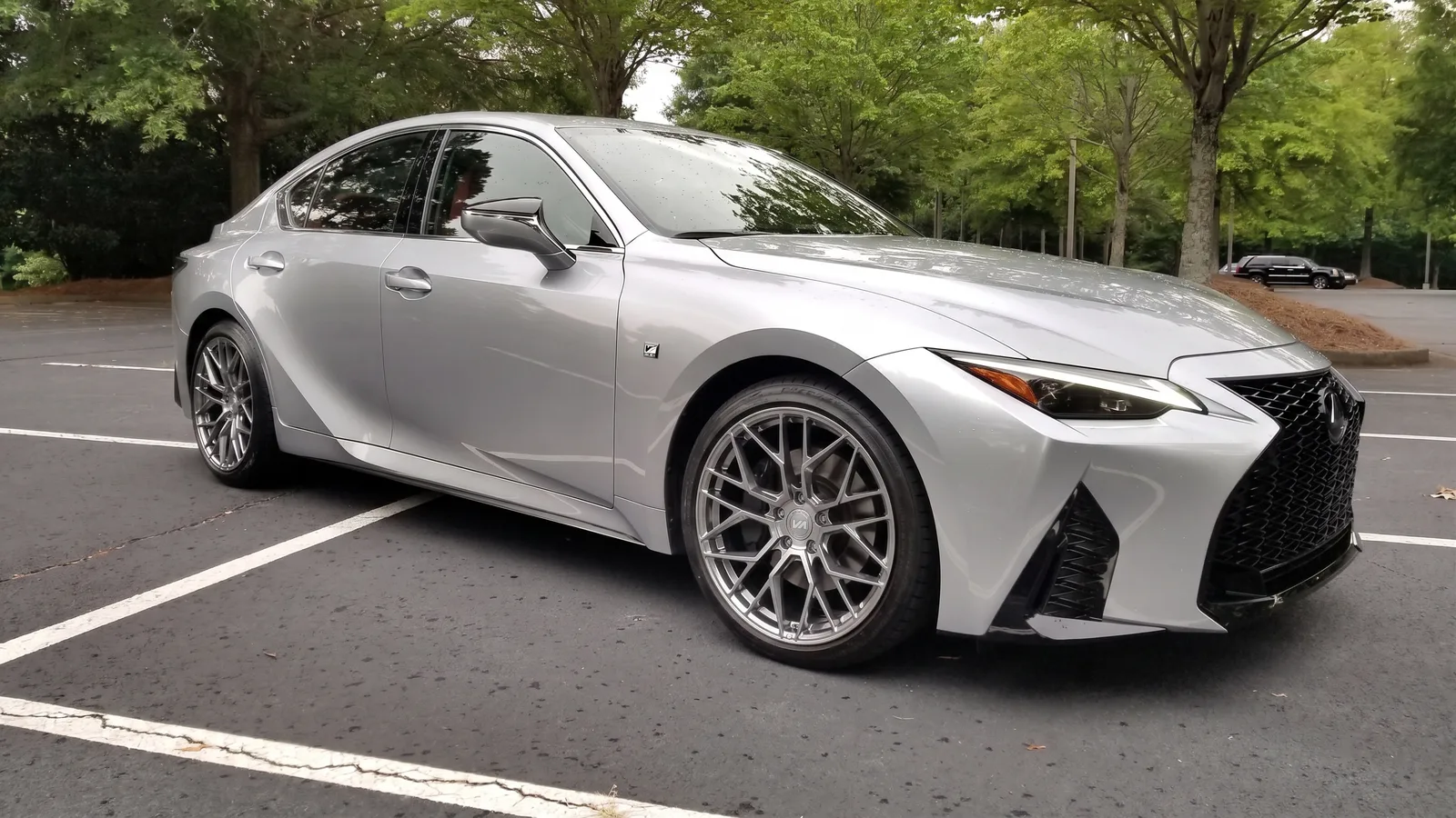 Lexus IS with Variant Radon wheels in Brushed Titanium
