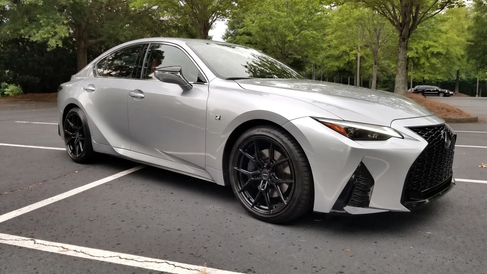 Lexus IS with Vossen HF-5 wheels in Matte Gunmetal