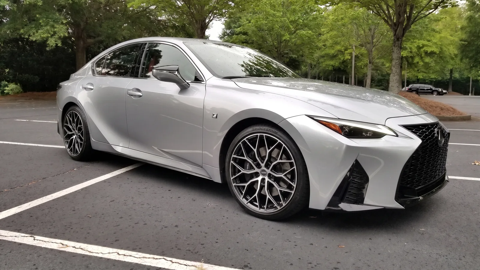 Lexus IS with Vossen HF-2 wheels in Brushed Gloss Black