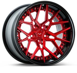 Vossen M X3 3 PIECE in Vossen Red